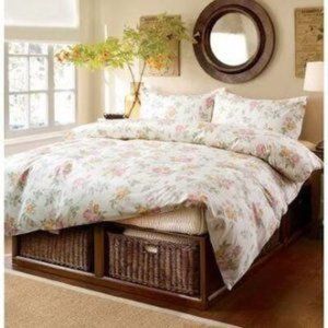 Pottery Barn Bedding Ruched Duvet Cover And Shams White Poshmark